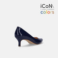 15%OFF：2025SS：iCoN COLORS：ポインテッドトゥ エナメル パンプス（C57171）クラシックネイビー/mamian（マミアン）