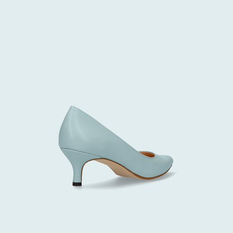 30%OFF：iCoN COLORS：ポインテッドトゥ スムース パンプス（C57173）ブルーグレー/mamian（マミアン）