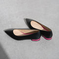 予約：2026SS：アクセントヒール フラットシューズ（4797）ブラック/mamian（マミアン）