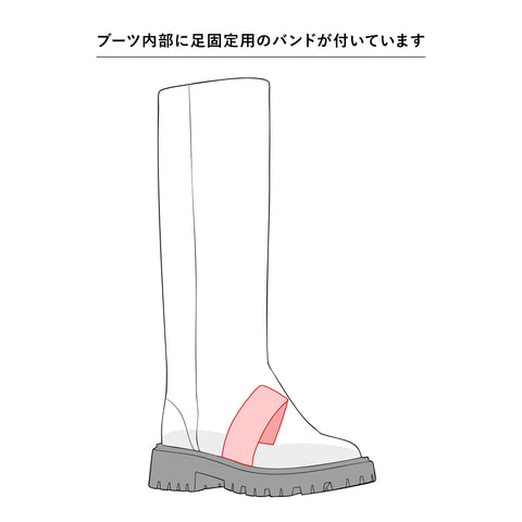 予約：2025AW：ラウンドトゥ ロングブーツ（m100013）ブラック/mamian（マミアン）