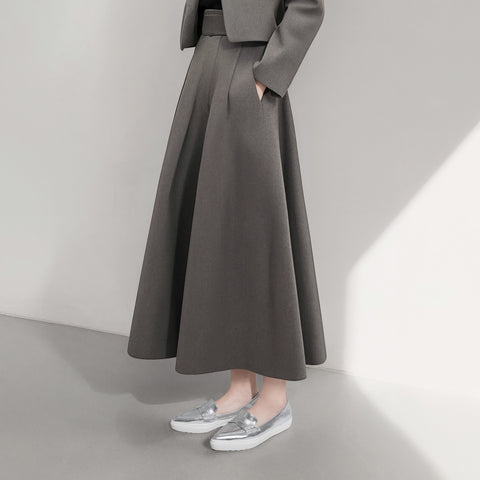 2025AW：ローファー スニーカー（m1003）シルバー/mamian（マミアン）