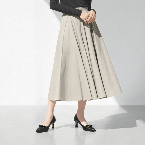 予約：2026SS：リボンデザイン パンプス（m45014）ブラック