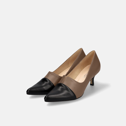 20% OFF: SSBI: Pointed toe switching pumps (5154) Dark beige/C