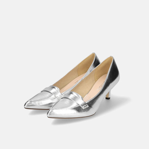 10% OFF: 2024SSBI: Loafer style pumps (5725) Silver