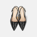 30%OFF：2025SS：バックストラップ ローファーパンプス（m55223）ブラック/mamian（マミアン）