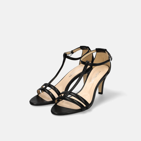 15% OFF: 2024SS: T-Strap Simple Sandals (724) Black