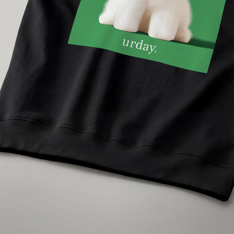 予約：urday【dog】アートワークスウェットシャツ（u-a-sw-0001-06）ブラック