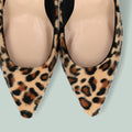 ラストワン50%OFF：ポインテッドトゥ スエードパンプス（S7610）レオパード/mamian（マミアン）
